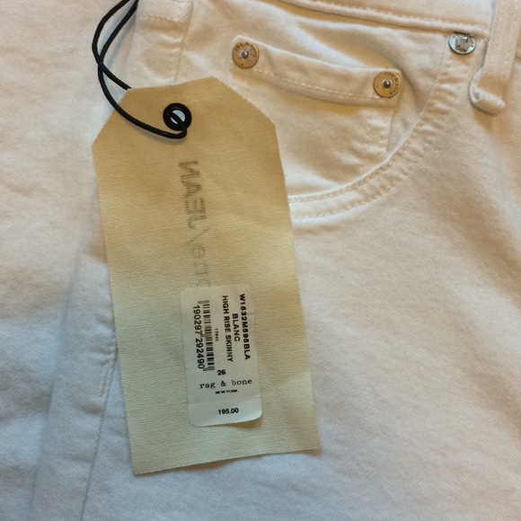 Rag & bone Blanc high rise skinny jeans - Picture 8 of 8